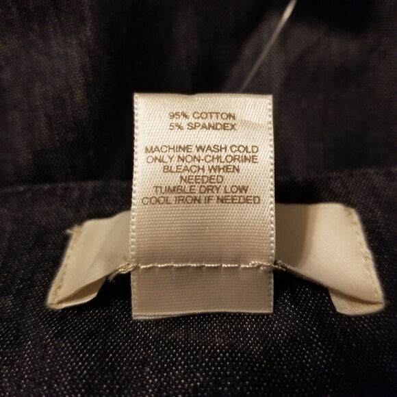 Loft Women's Size 8 Black Grey Pleated Curvy Crop Pants - Picture 6 of 6